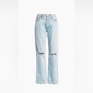 Re/done

High-Rise Ripped-Knee Loose Jeans

Size 23 

Worn once.
